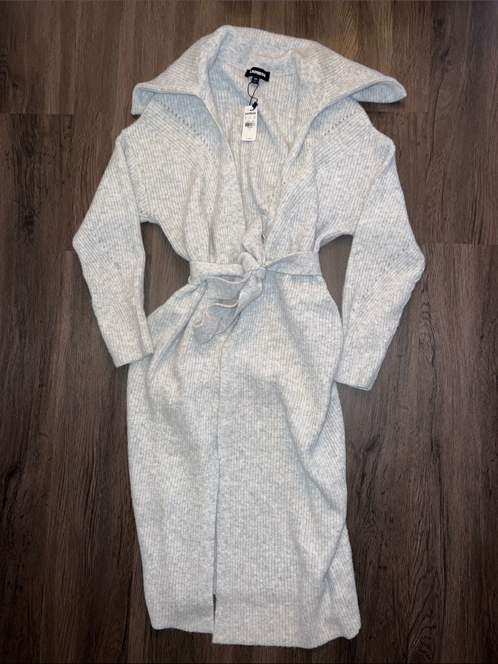NWT Express Cozy Knit Tie Front Cardigan